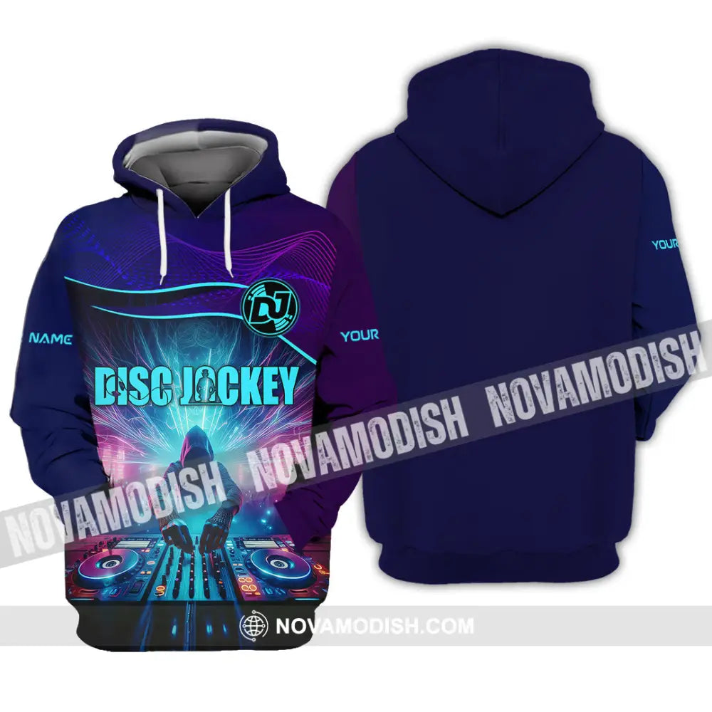 Unisex Shirt - Custom Text Dis Jockey Hoodie / S T-Shirt