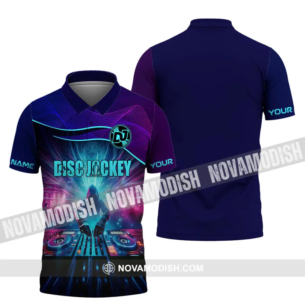 Unisex Shirt - Custom Text Dis Jockey Polo / S T-Shirt