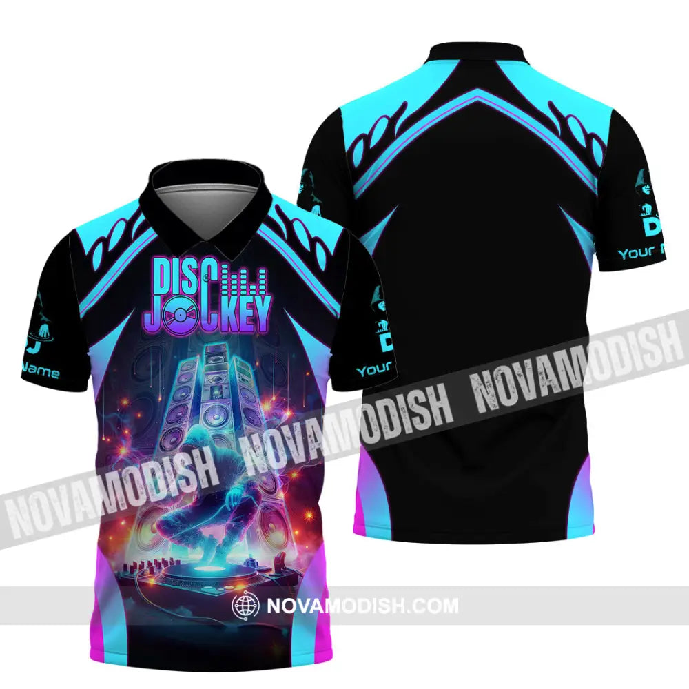 Unisex Shirt - Custom Text Dis Jockey Polo / S T-Shirt