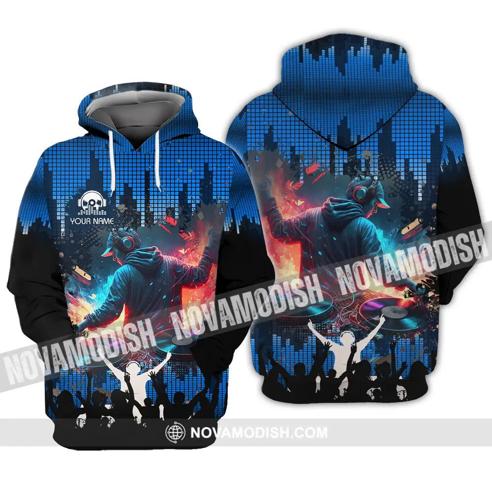 Unisex Shirt - Custom Text Disc Jockey Hoodie / S T-Shirt