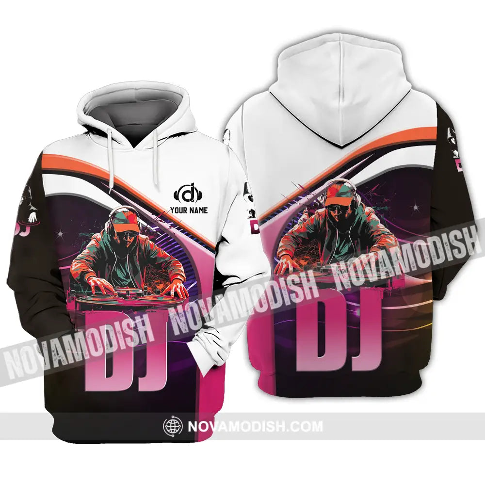 Unisex Shirt - Custom Text Shirt Disc Jockey Hoodie / S T-shirt