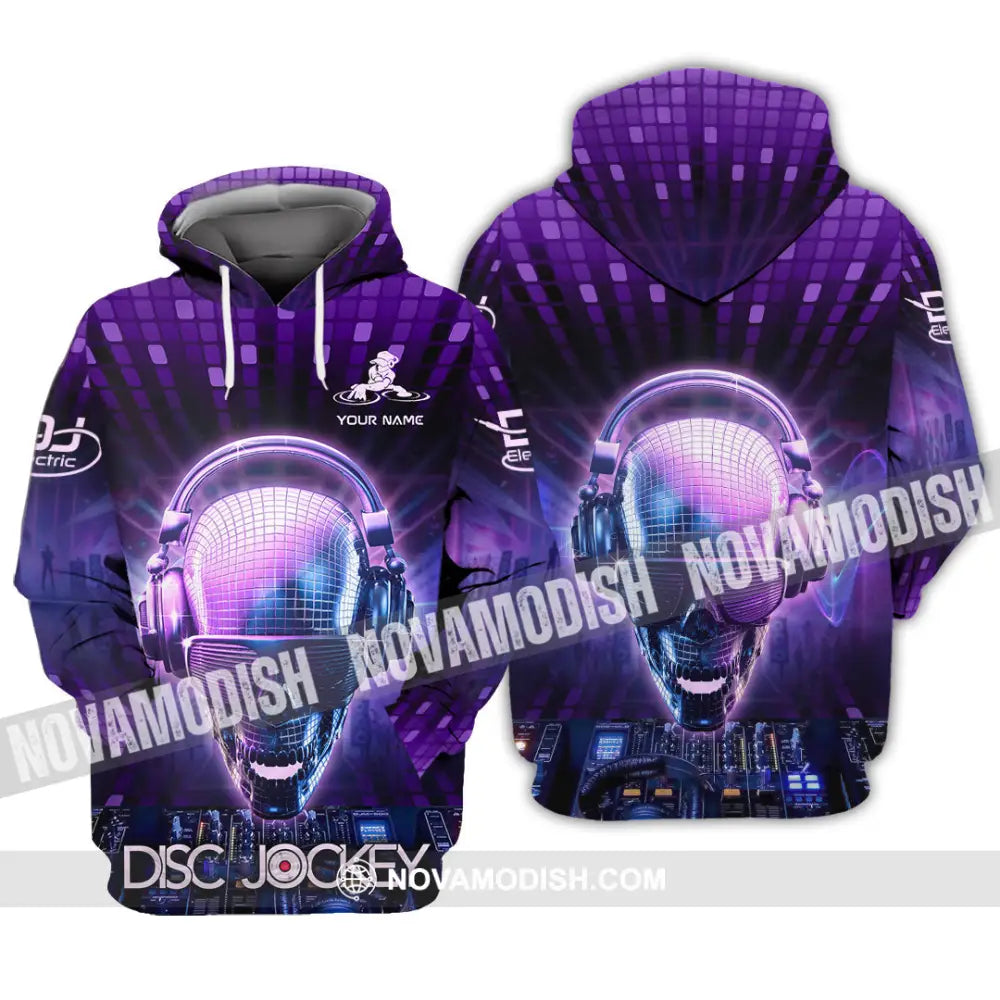 Unisex Shirt - Custom Text Disc Jockey Hoodie / S T-Shirt