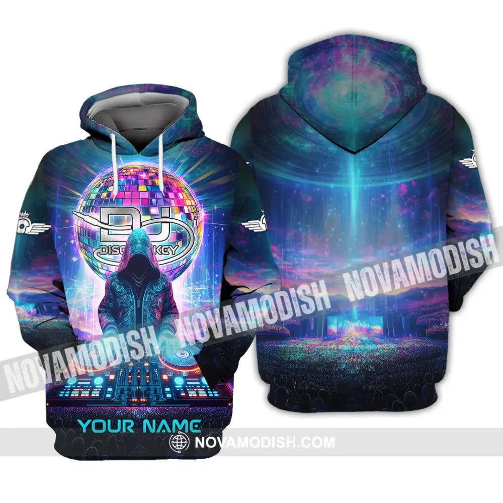 Unisex Shirt - Custom Text Disc Jockey Hoodie / S T-Shirt