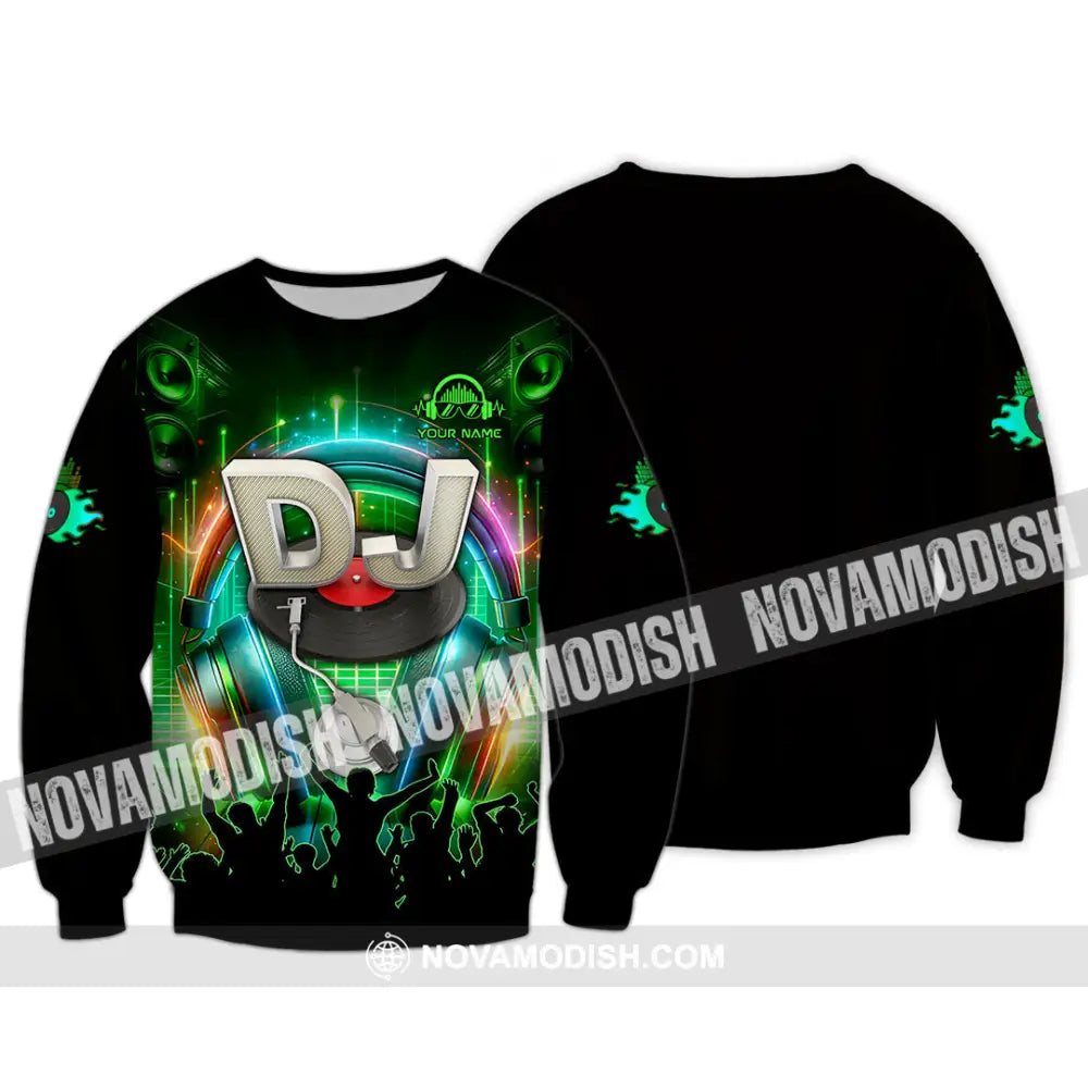 Unisex Shirt - Custom Text Shirt Disc Jockey Shirt Long Sleeve / S T-shirt