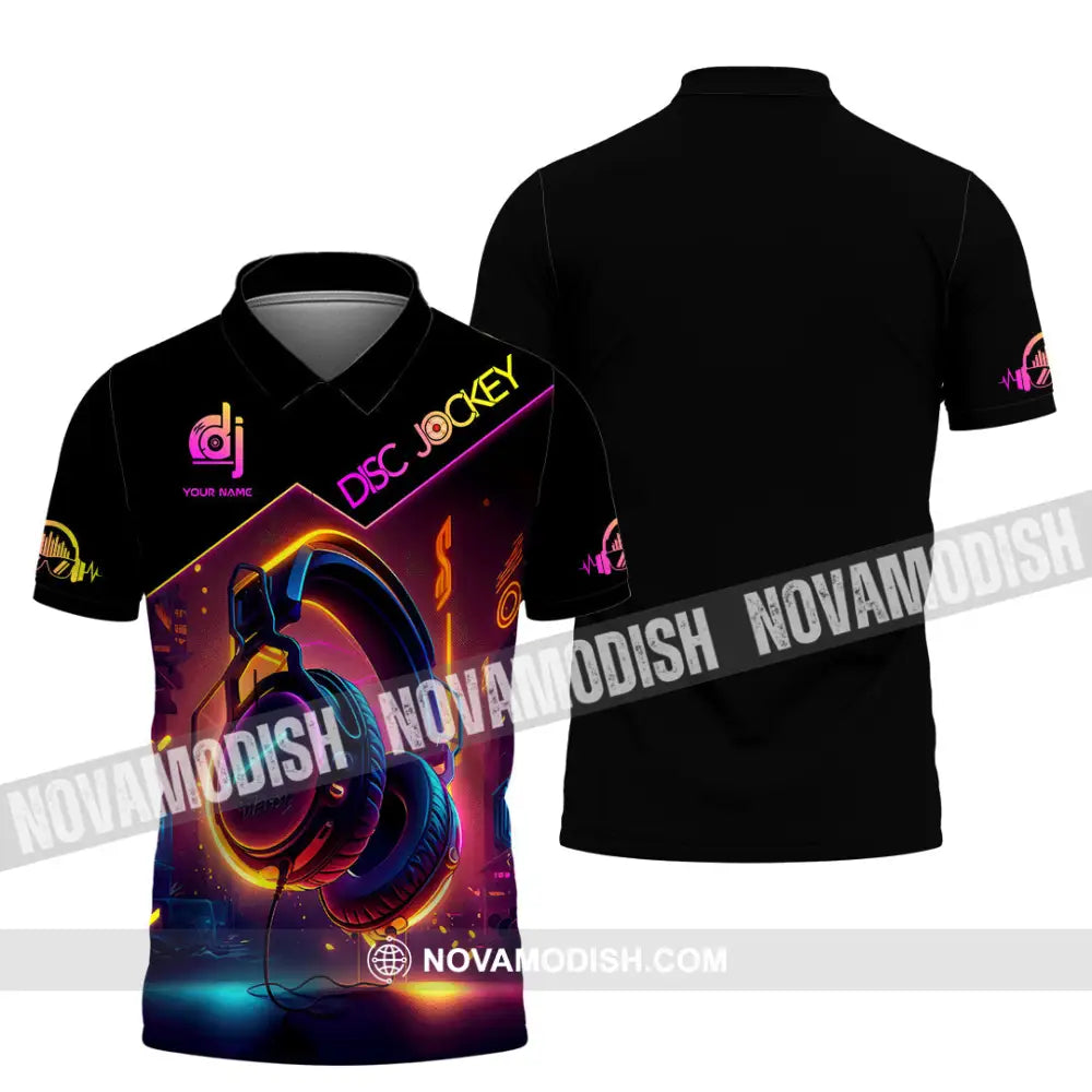Unisex Shirt - Custom Text Shirt Disc Jockey Shirt Polo Shirt / S T-shirt
