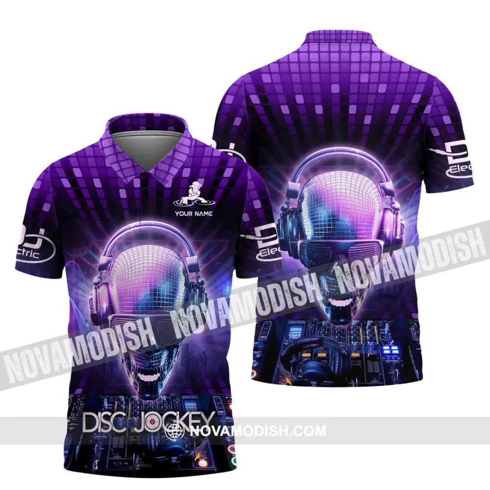 Unisex Shirt - Custom Text Disc Jockey Polo / S T-Shirt
