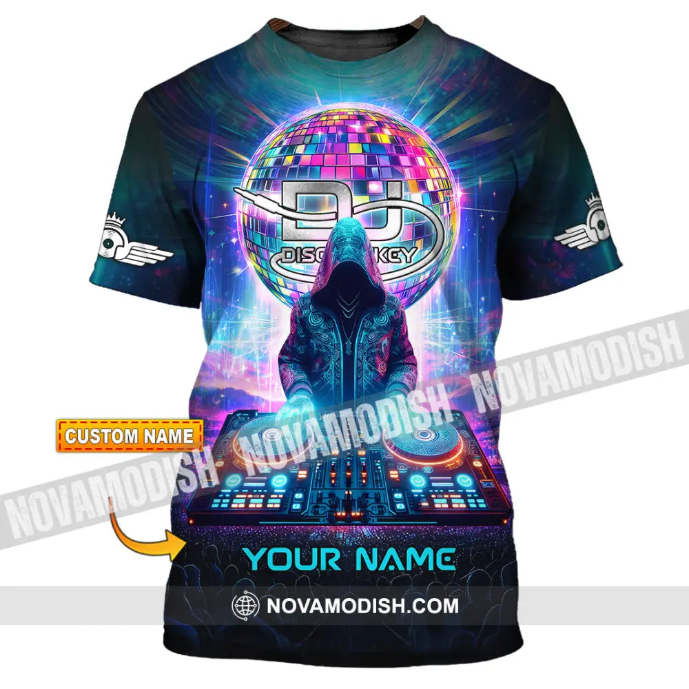 Unisex Shirt - Custom Text Disc Jockey T-Shirt