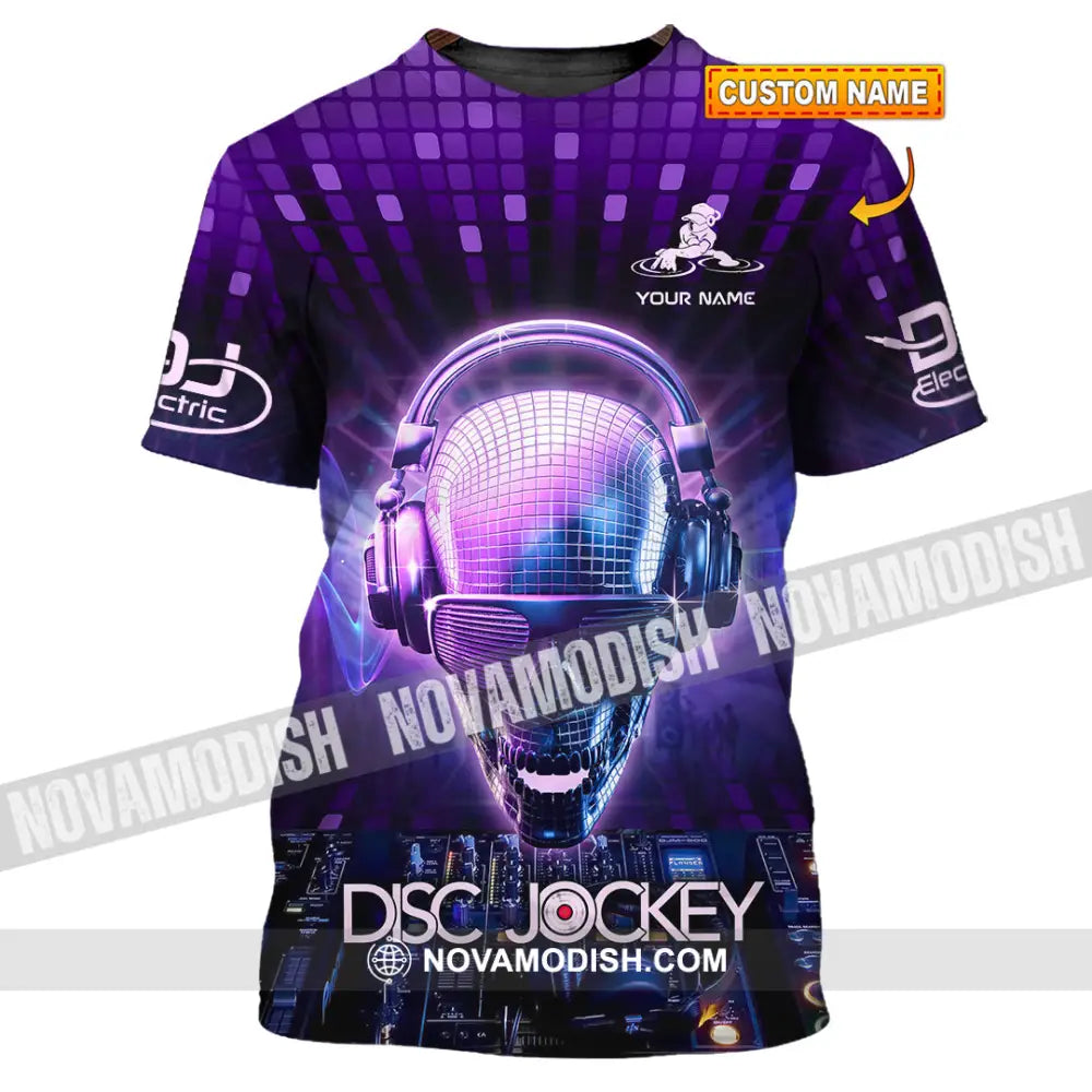 Unisex Shirt - Custom Text Disc Jockey T-Shirt