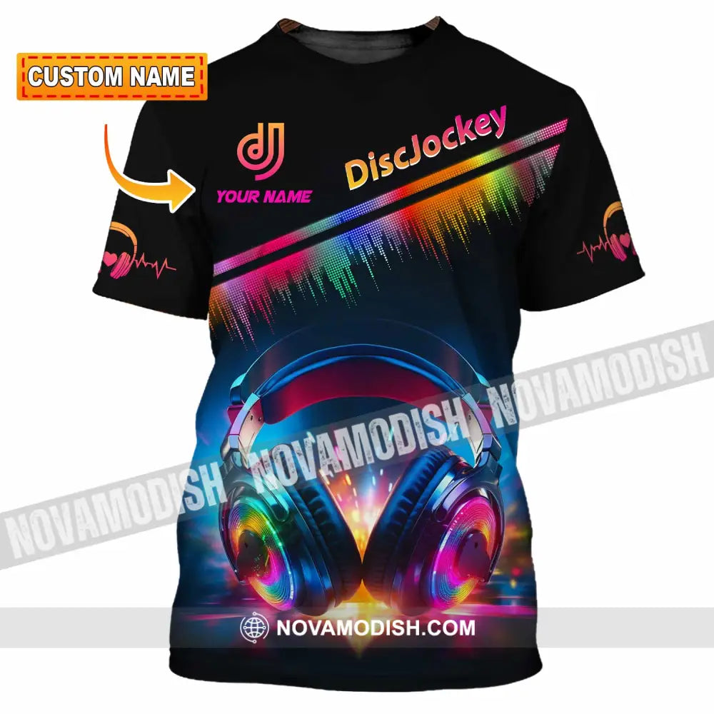 Unisex Shirt - Custom Text Disc Jockey T-Shirt
