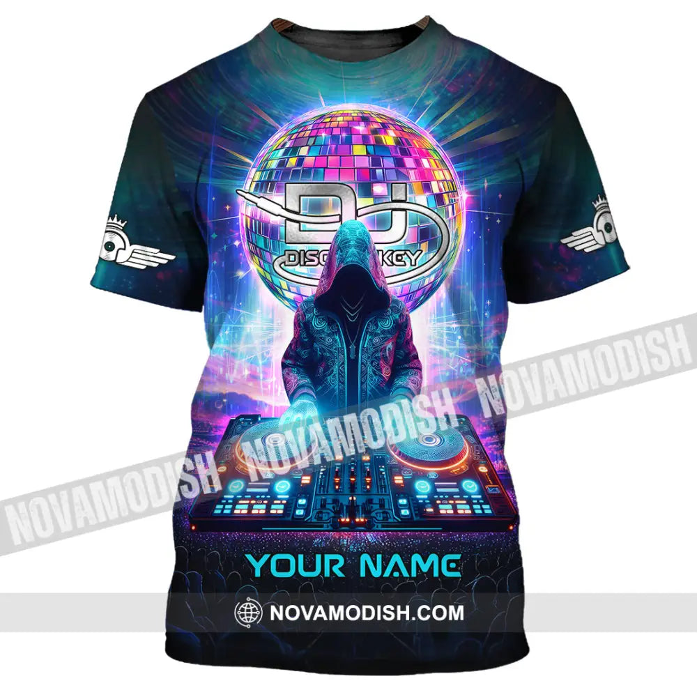 Unisex Shirt - Custom Text Disc Jockey T-Shirt / S T-Shirt