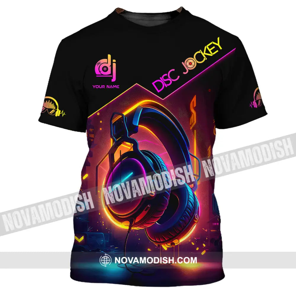 Unisex Shirt - Custom Text Shirt Disc Jockey Shirt T-Shirt / S T-shirt