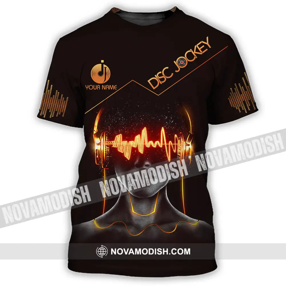 Unisex Shirt - Custom Text Disc Jockey T-Shirt / S T-Shirt