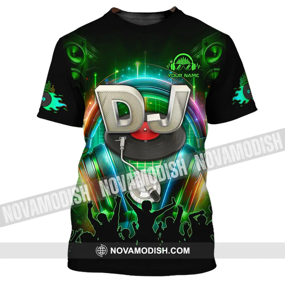 Unisex Shirt - Custom Text Shirt Disc Jockey Shirt T-Shirt / S T-shirt