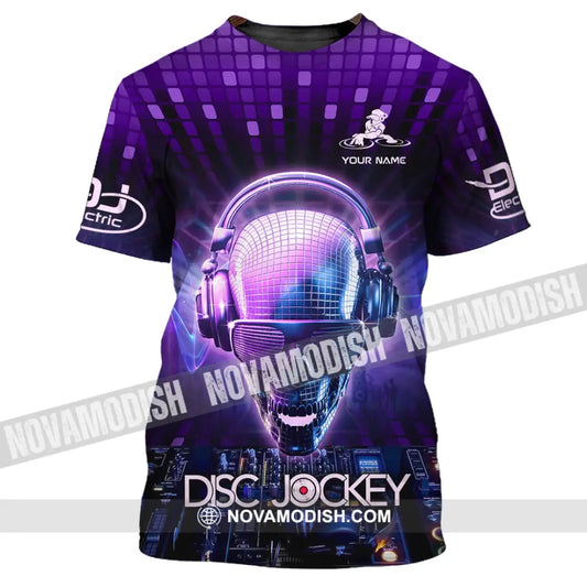 Unisex Shirt - Custom Text Disc Jockey T-Shirt / S T-Shirt