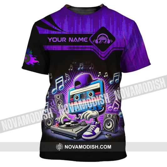 Unisex Shirt - Custom Text Shirt Disc Jockey Shirt T-Shirt / S T-shirt