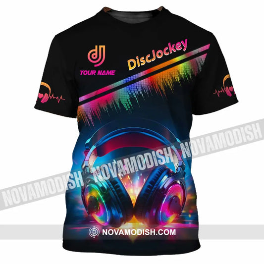 Unisex Shirt - Custom Text Disc Jockey T-Shirt / S T-Shirt