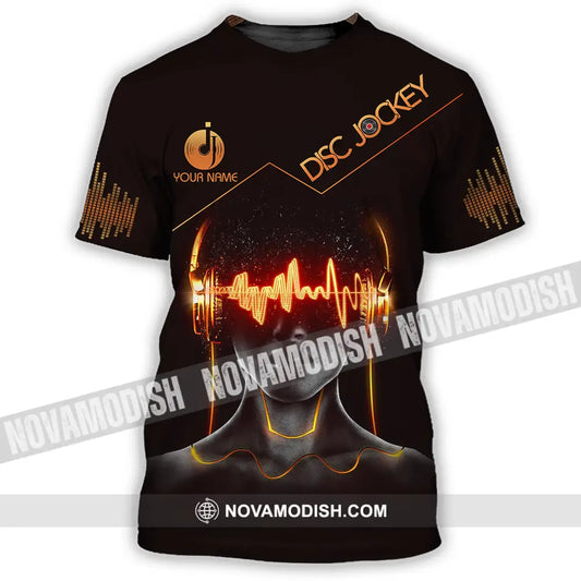 Unisex Shirt - Custom Text Disc Jockey T-Shirt / S T-Shirt