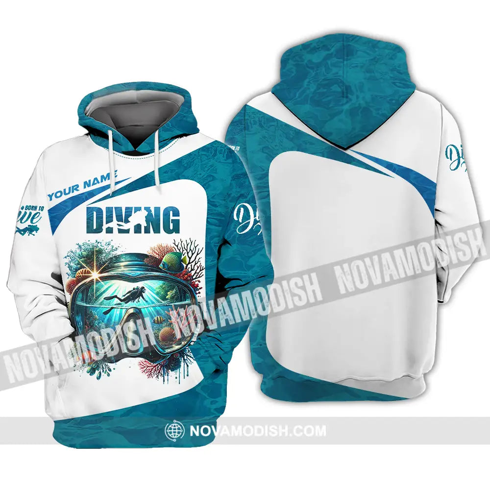 Unisex Shirt - Custom Text Shirt Diving Hoodie / S T-shirt