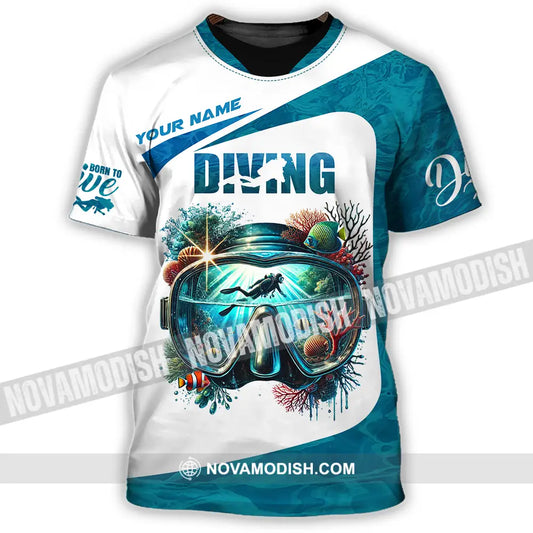 Unisex Shirt - Custom Text Shirt Diving T-Shirt / S T-shirt