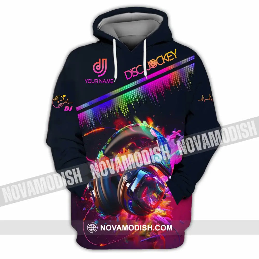 Unisex Shirt - Custom Text Dj Hoodie / S T-Shirt