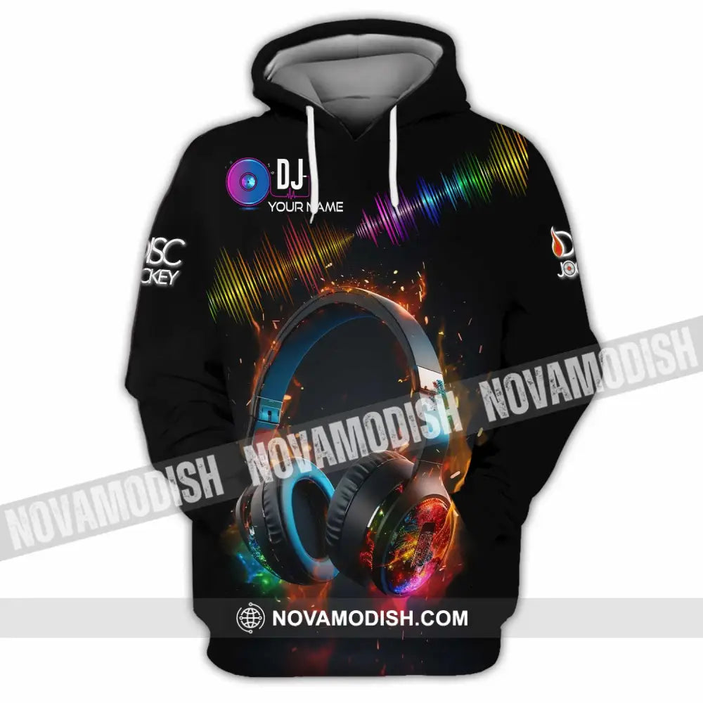 Unisex Shirt - Custom Text Dj Hoodie / S T-Shirt
