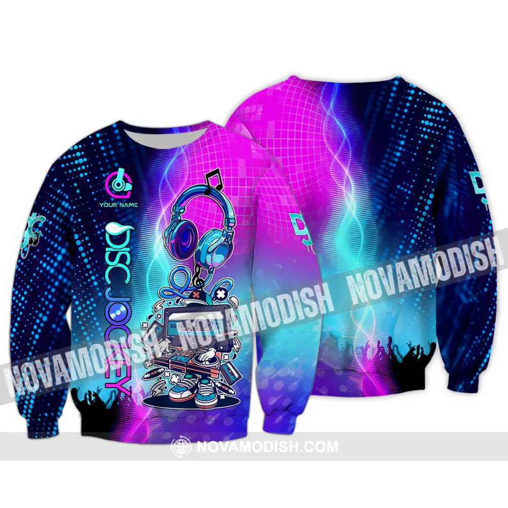 Unisex Shirt - Custom Text Shirt DJ Shirt Long Sleeve / S T-shirt