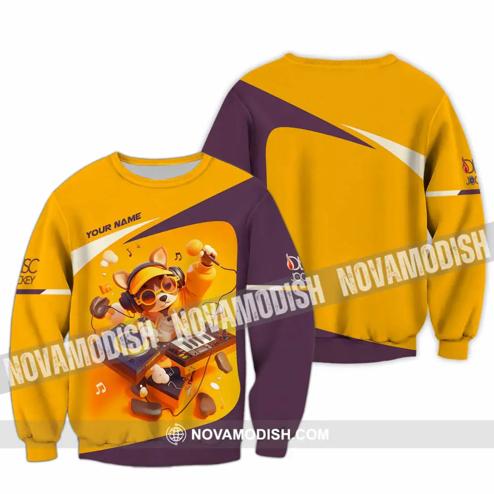 Unisex Shirt - Custom Text Shirt DJ Shirt Shirt Long Sleeve / S T-shirt