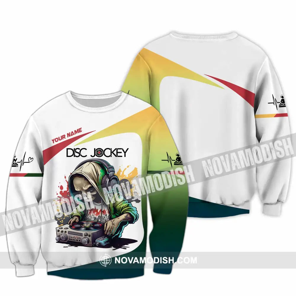 Unisex Shirt - Custom Text Shirt DJ Shirt Long Sleeve / S T-shirt