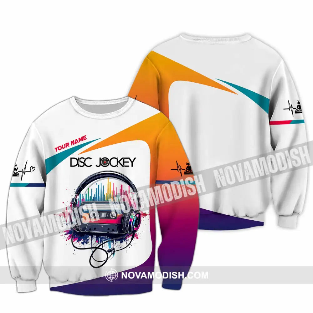Unisex Shirt - Custom Text Shirt DJ Shirt Long Sleeve / S T-shirt