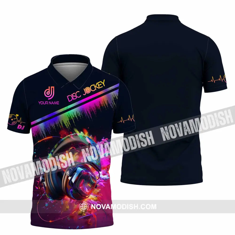 Unisex Shirt - Custom Text Dj Polo / S T-Shirt