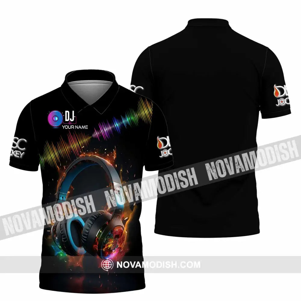 Unisex Shirt - Custom Text Dj Polo / S T-Shirt