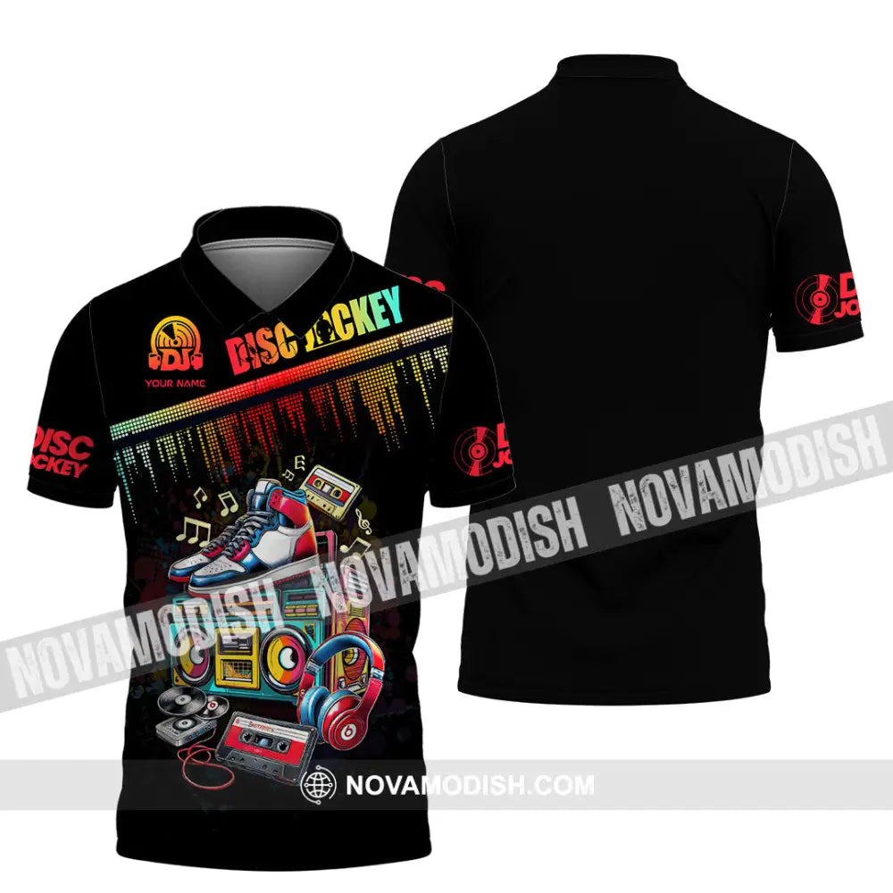 Unisex Shirt - Custom Text Shirt DJ Shirt Polo Shirt / S T-shirt