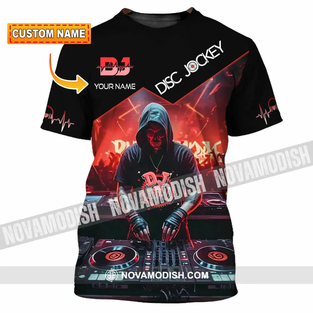 Unisex Shirt - Custom Text Dj T-Shirt