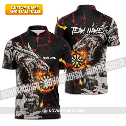 Unisex Shirt - Custom Text Shirt Dragon Dart Shirt T-shirt