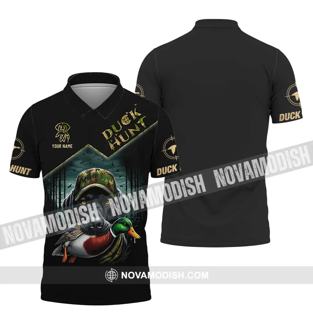 Unisex Shirt - Custom Text Shirt Duck Hunt Polo Shirt / S T-shirt