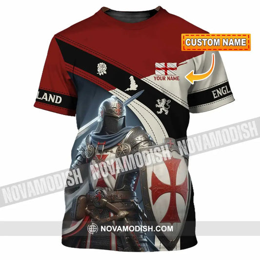 Unisex Shirt - Custom Text Shirt England Shirt T-shirt