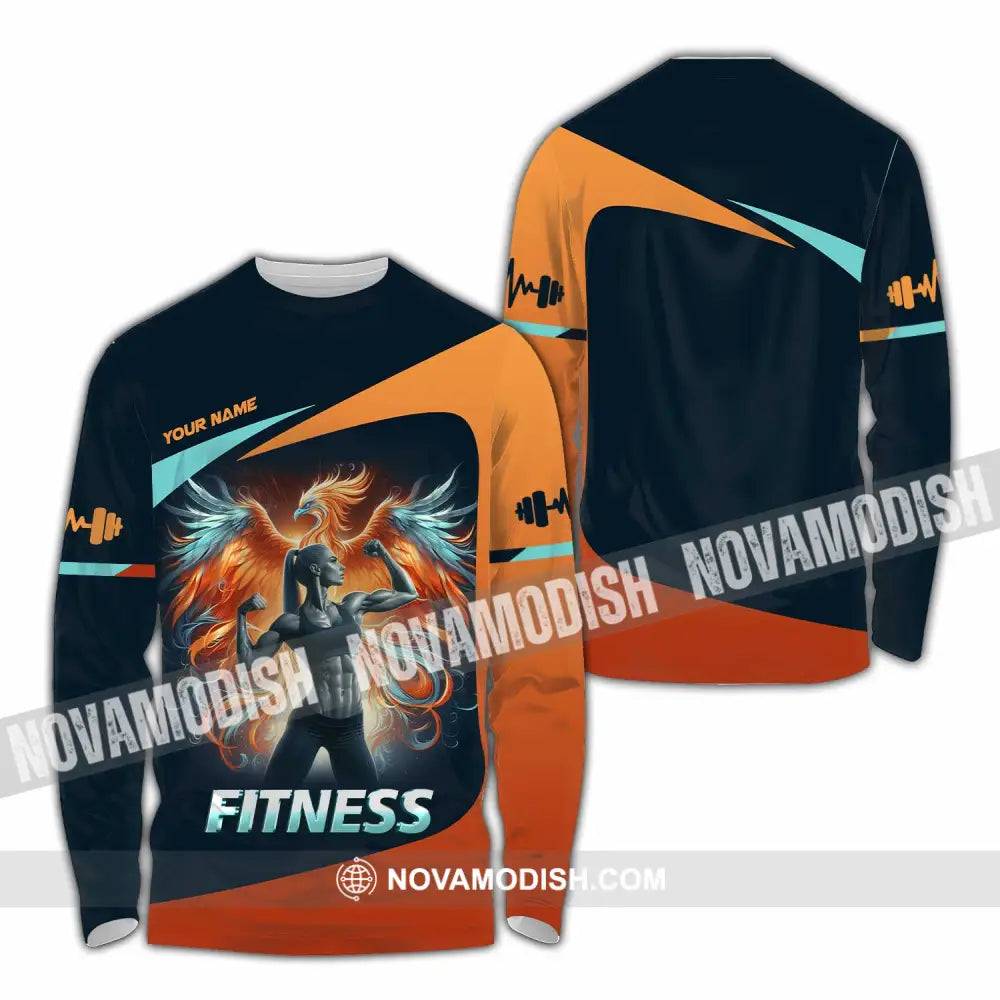 Unisex Shirt - Custom Text Shirt Fitness Shirt Long Sleeve Shirt / S T-shirt