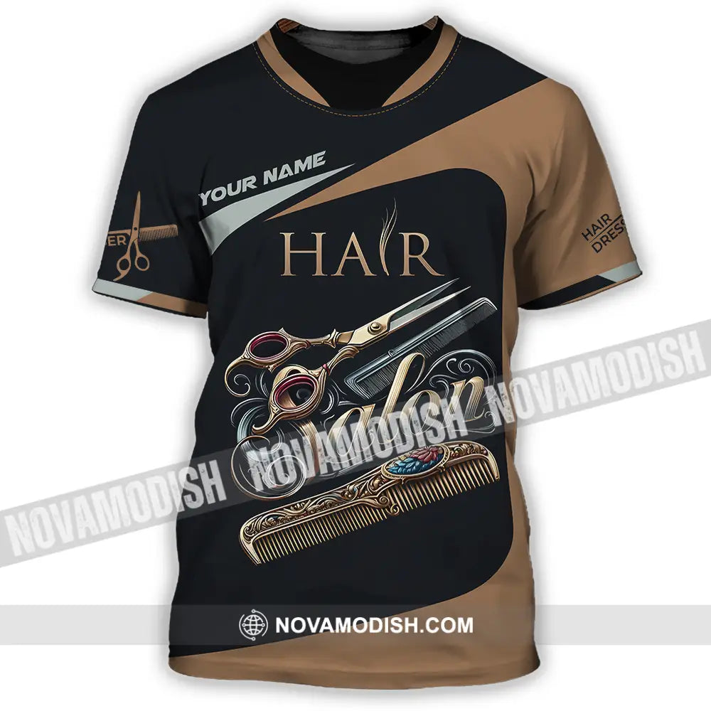 Unisex Shirt - Custom Text Shirt For Hair Salon T-Shirt / S T-shirt