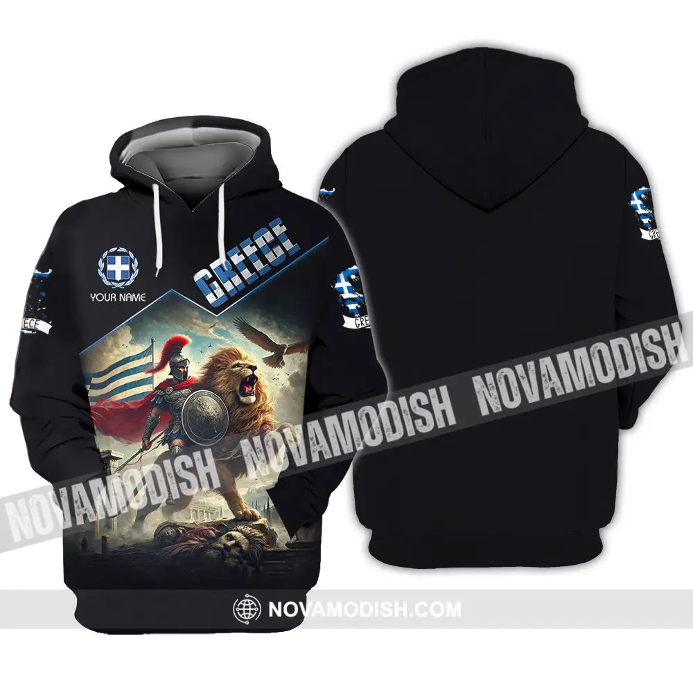 Unisex Shirt - Custom Text Shirt Greece Hoodie / S T-shirt
