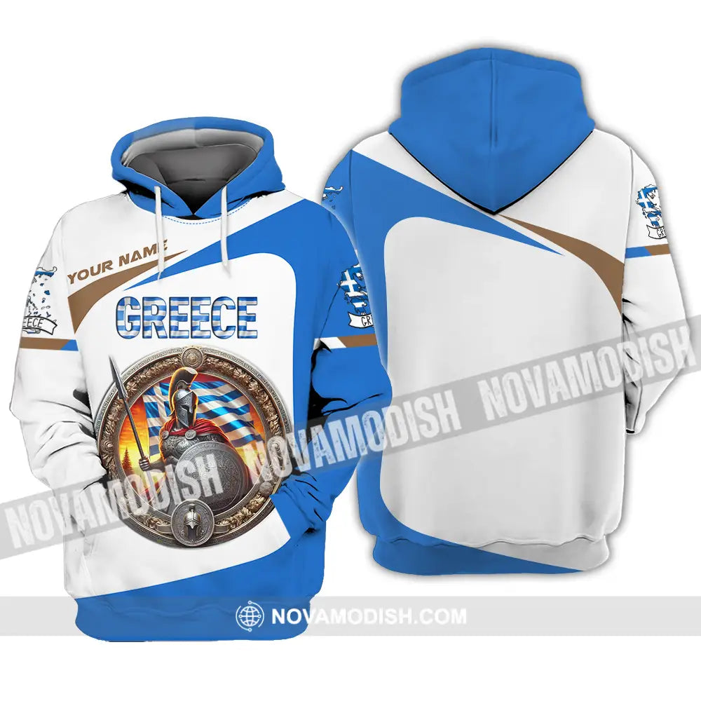 Unisex Shirt - Custom Text Shirt Greece Hoodie / S T-shirt