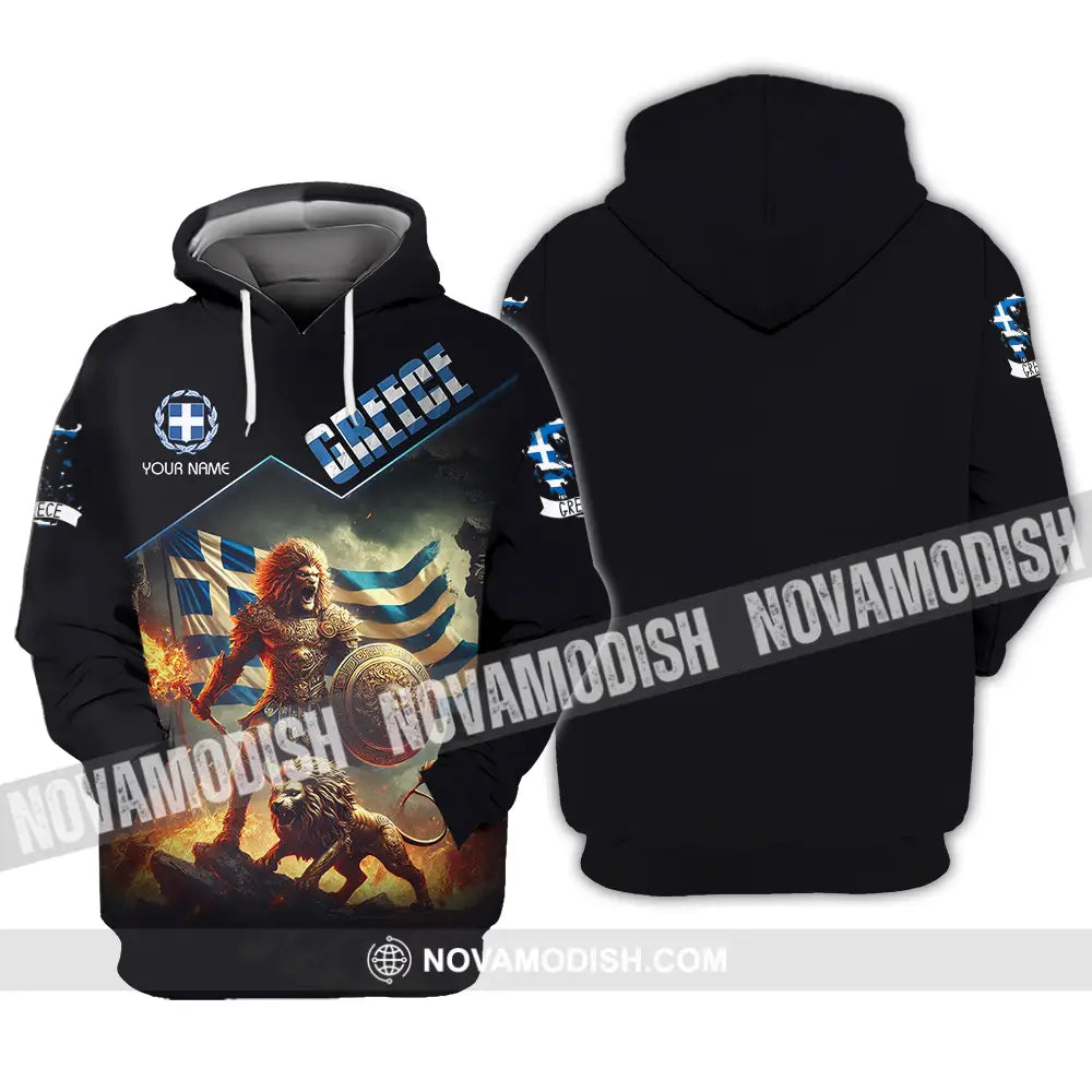 Unisex Shirt - Custom Text Shirt Greece Hoodie / S T-shirt