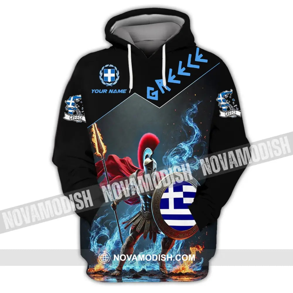 Unisex Shirt - Custom Text Greece Hoodie / S T-Shirt