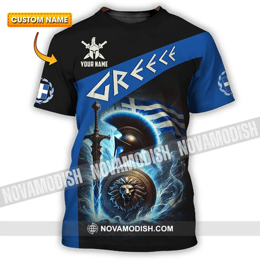 Unisex Shirt - Custom Text Shirt Greece T-shirt