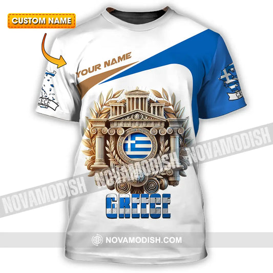 Unisex Shirt - Custom Text Shirt Greece T-shirt