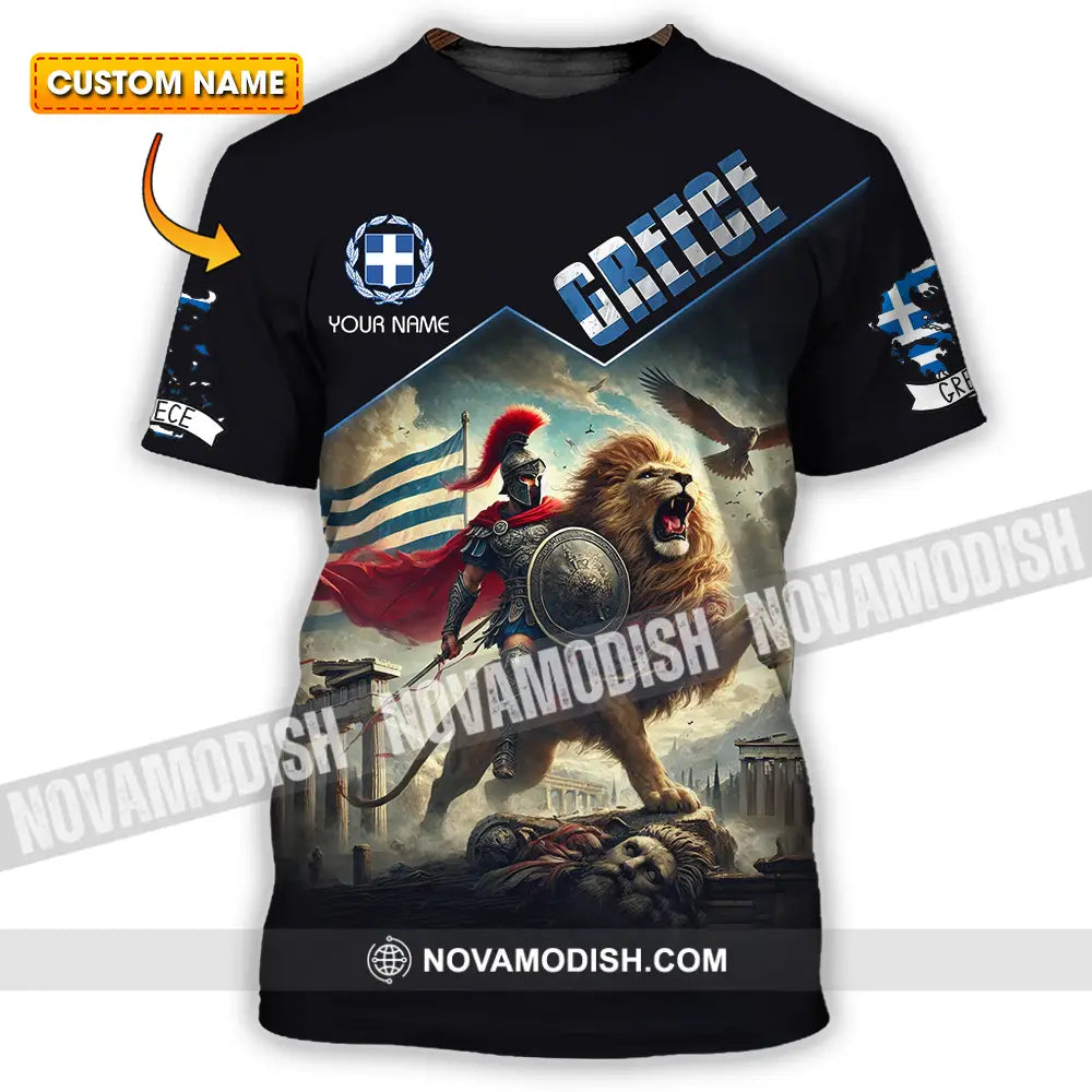 Unisex Shirt - Custom Text Shirt Greece T-shirt