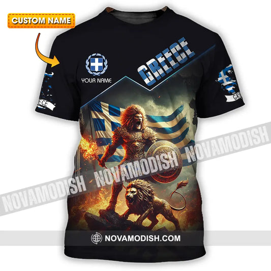 Unisex Shirt - Custom Text Shirt Greece T-shirt