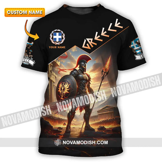 Unisex Shirt - Custom Text Shirt Greece T-shirt