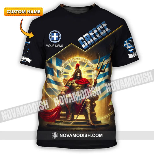 Unisex Shirt - Custom Text Shirt Greece T-shirt
