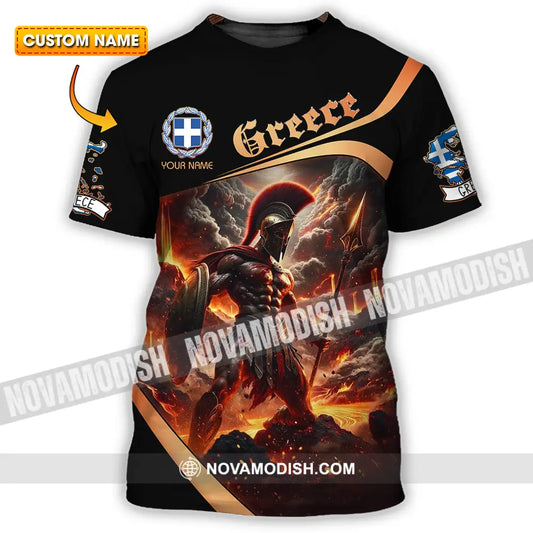 Unisex Shirt - Custom Text Shirt Greece T-shirt