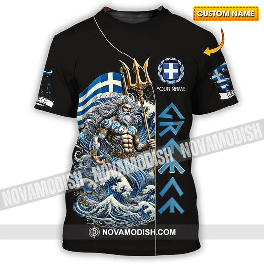 Unisex Shirt - Custom Text Shirt Greece T-shirt